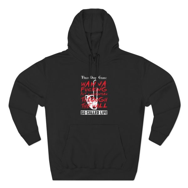 Three Days Grace So Called Life Three-Panel Fleece Hoodie